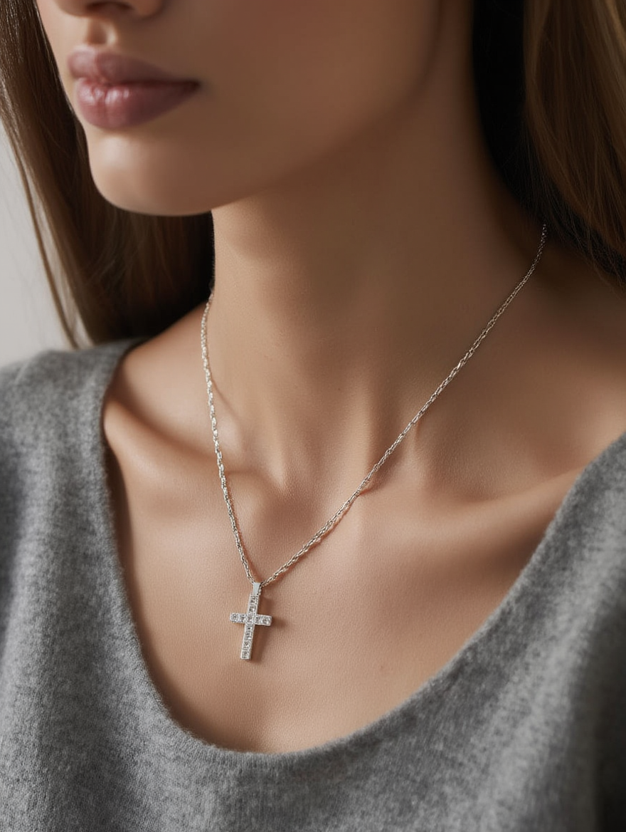 Halsband Kors Kubus