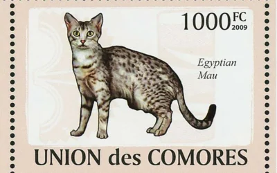 CATS ON STAMPS: Egyptian Mau