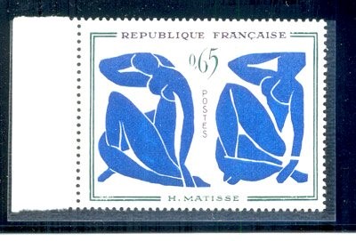 NUDE ART ON STAMPS: Henri Matisse