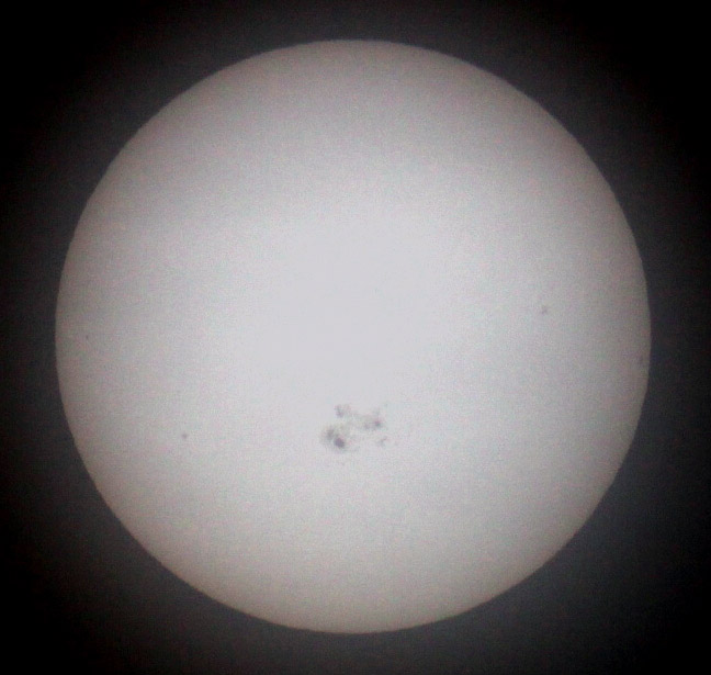 Jättefläck på solen 2014-10-23