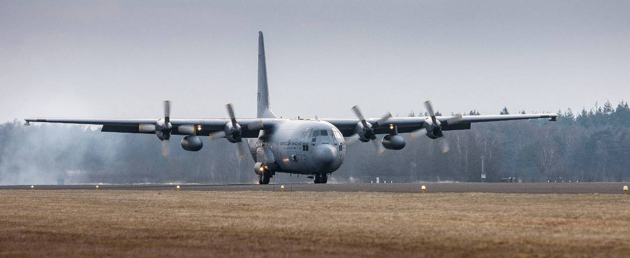 US diplomats evacuated from Sudan Lockheed C-130 Hercules transport aircraft of the Royal Netherlands Air Force (File photo: Netherlands Ministry of Defence)