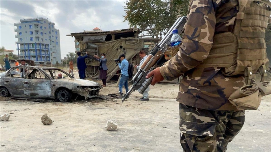 The aftermath of an attack on Hamid Karzai International Airport in Kabul, Afghanistan, on August 30, 2021, is captured in this photo taken by Haroon Sabawoon of Anadolu Agency.