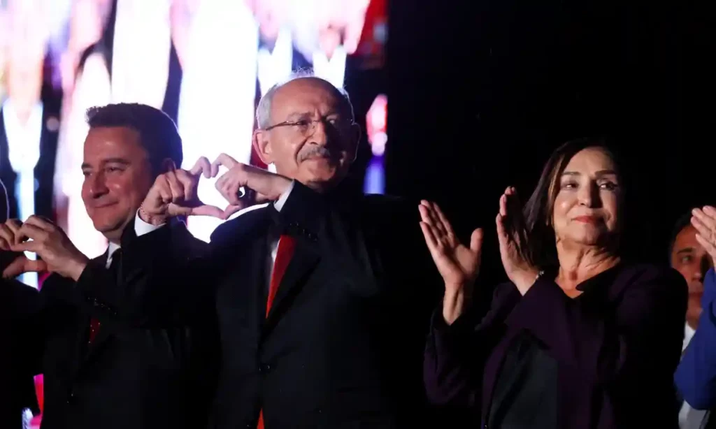 Kemal Kılıçdaroğlu, main opposition candidate, addresses supporters in Ankara.