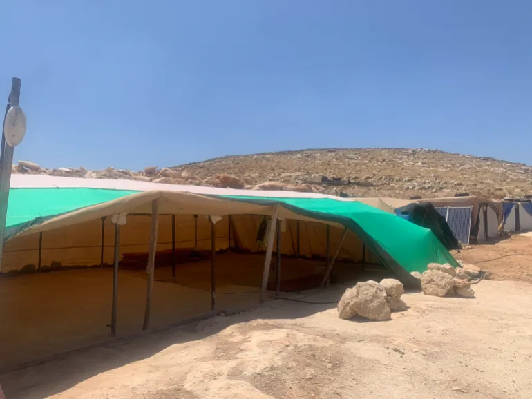 While the Ras Al-Tin families have had more time to construct their shelters, the majority of them have been unable to sustain their traditional Bedouin herding way of life.