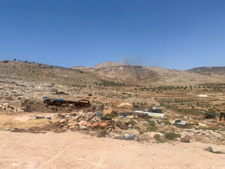 On their first day, the Bedouin dedicated their efforts to flattening the land, creating a space for themselves amidst the challenging circumstances.