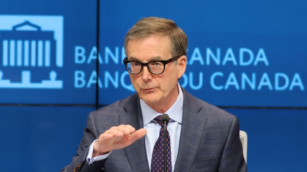 Bank of Canada Governor Tiff Macklem addresses media at Ottawa press conference on May 18, 2023.