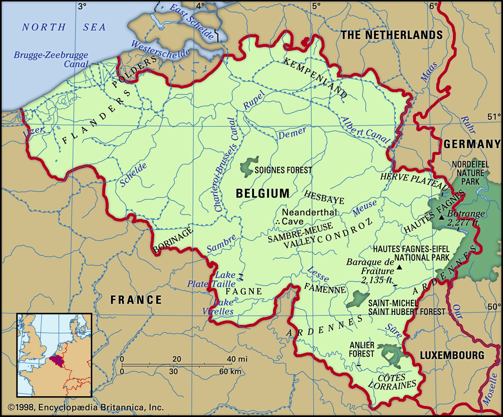 Belgium Map