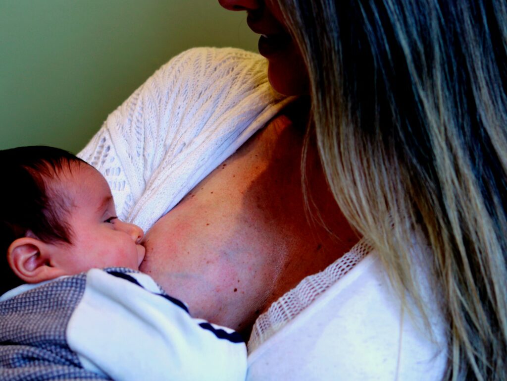 Breastfeeding woman breastfeeding