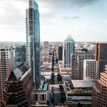 high-angle photography of highrise building