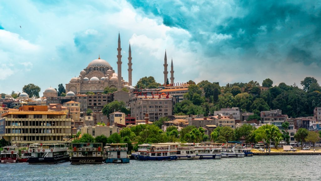 a large body of water next to a city Istanbul  Timeless Treasures