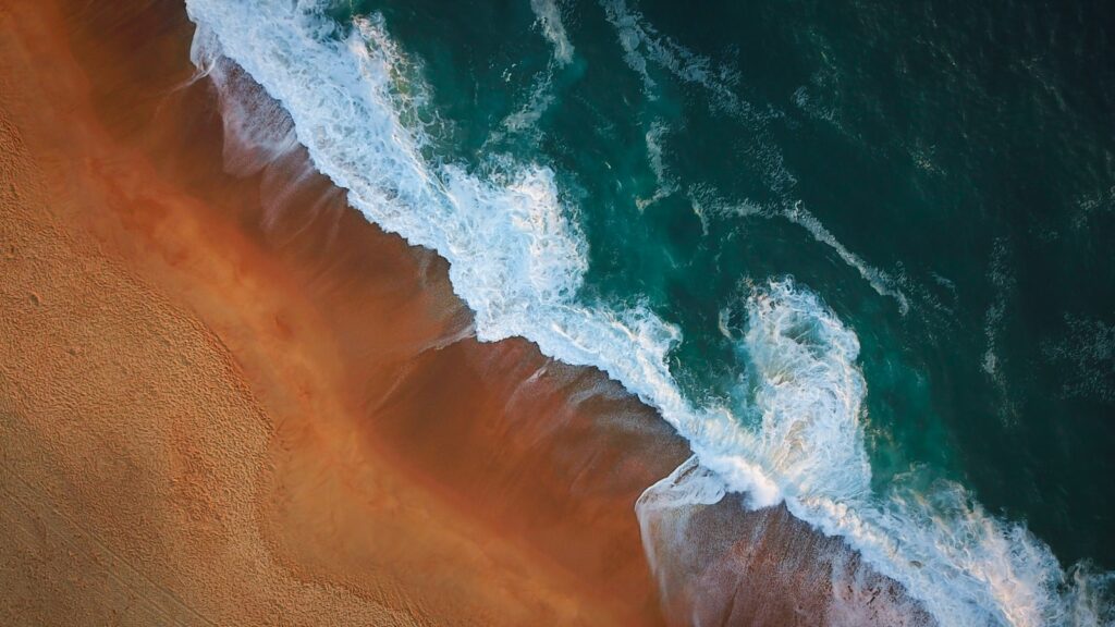 aerial photography of seashore during daytime Hossegor Surfing Adventures
