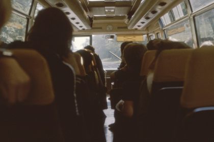 people sitting while riding bus