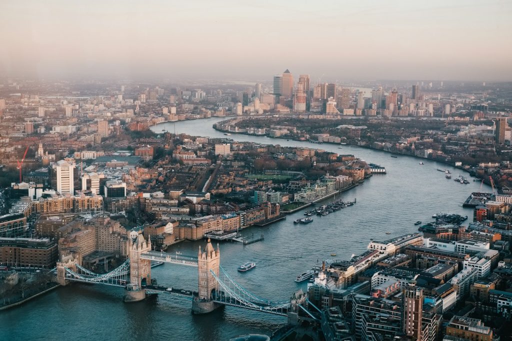 aerial photography of London skyline during daytime London, England Literary-Inspired Travel Destinations