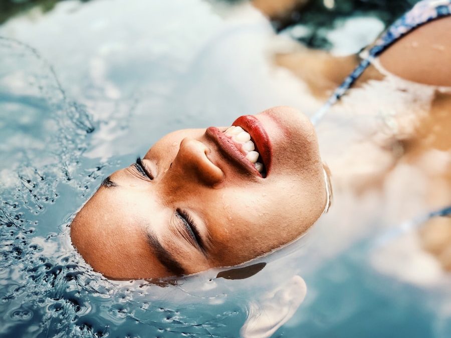 floating woman on body of water Scenic Beauty and Cultural Immersion Navigating the Seas and Rivers