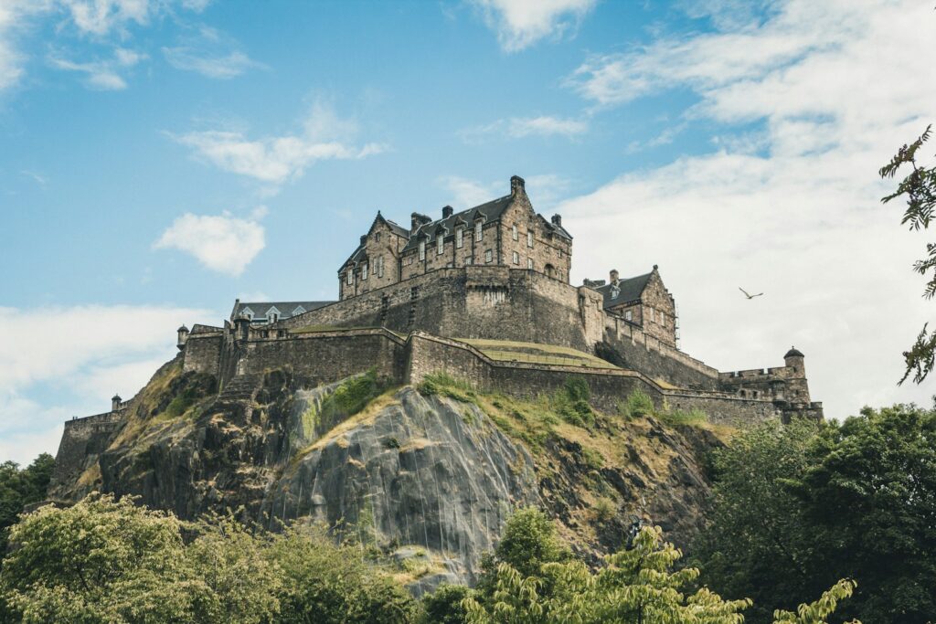 gray concrete castle Edinburgh Castle Ancient Castles