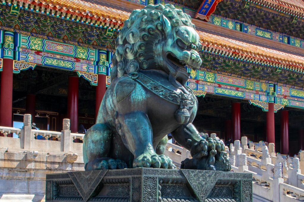 foo dog statue Dynasty in China Mahjong Connect