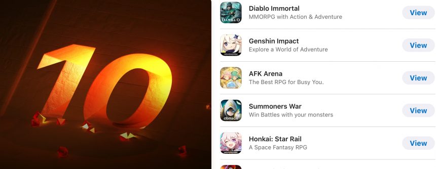 App Store Preview: Top 10 Role-Playing Games