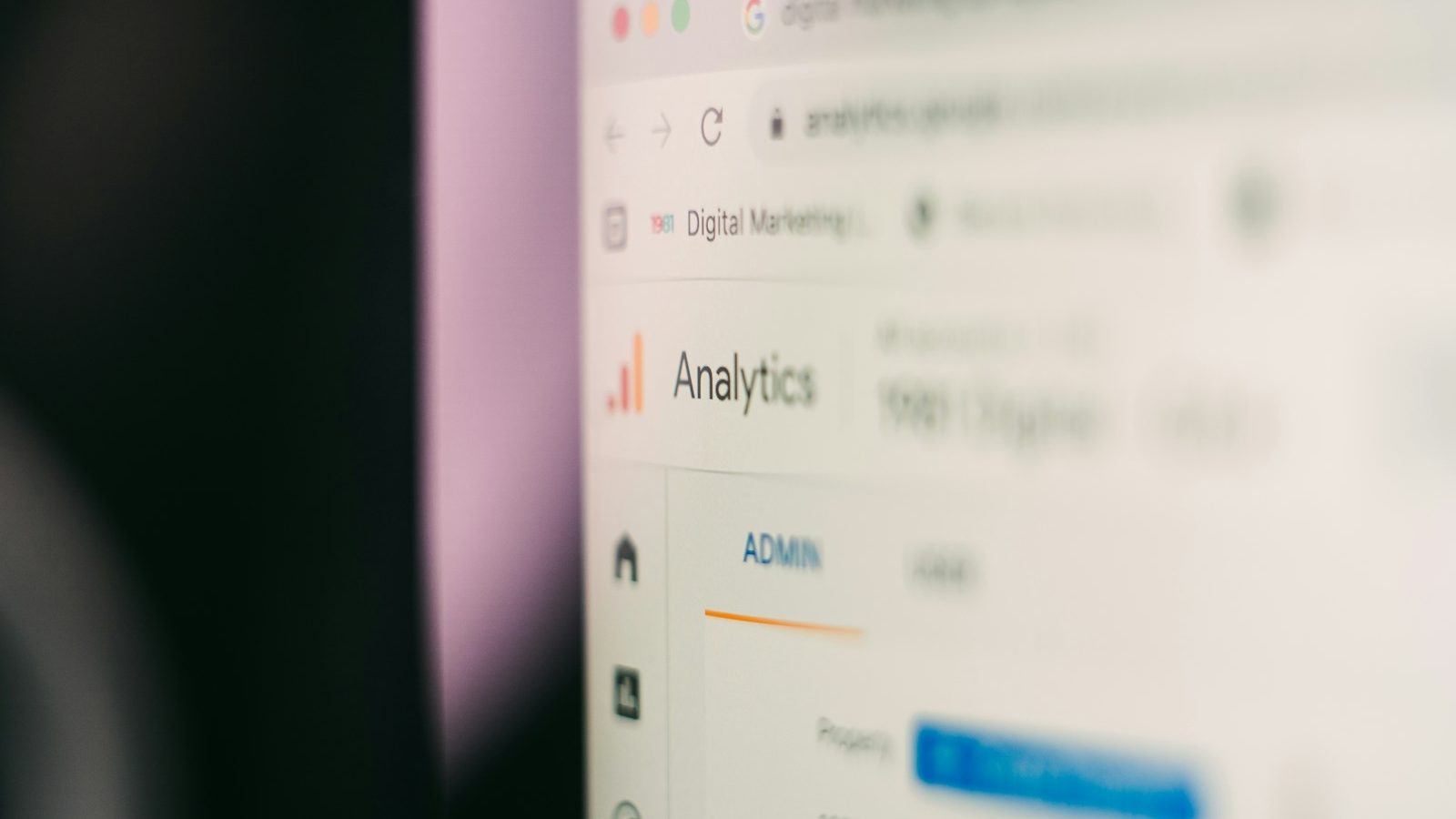 a close up of a computer screen with a blurry background. 7 Simple SEO Hacks That Will Skyrocket Your Website Traffic