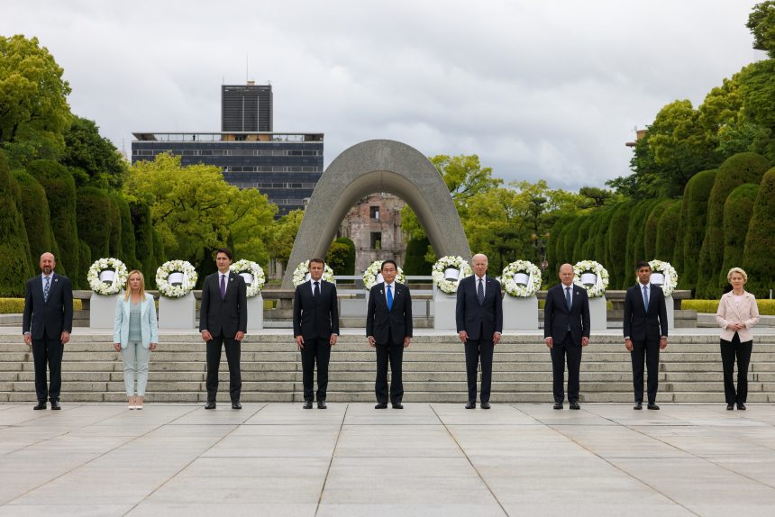 G7 leaders at Hiroshima, Japan