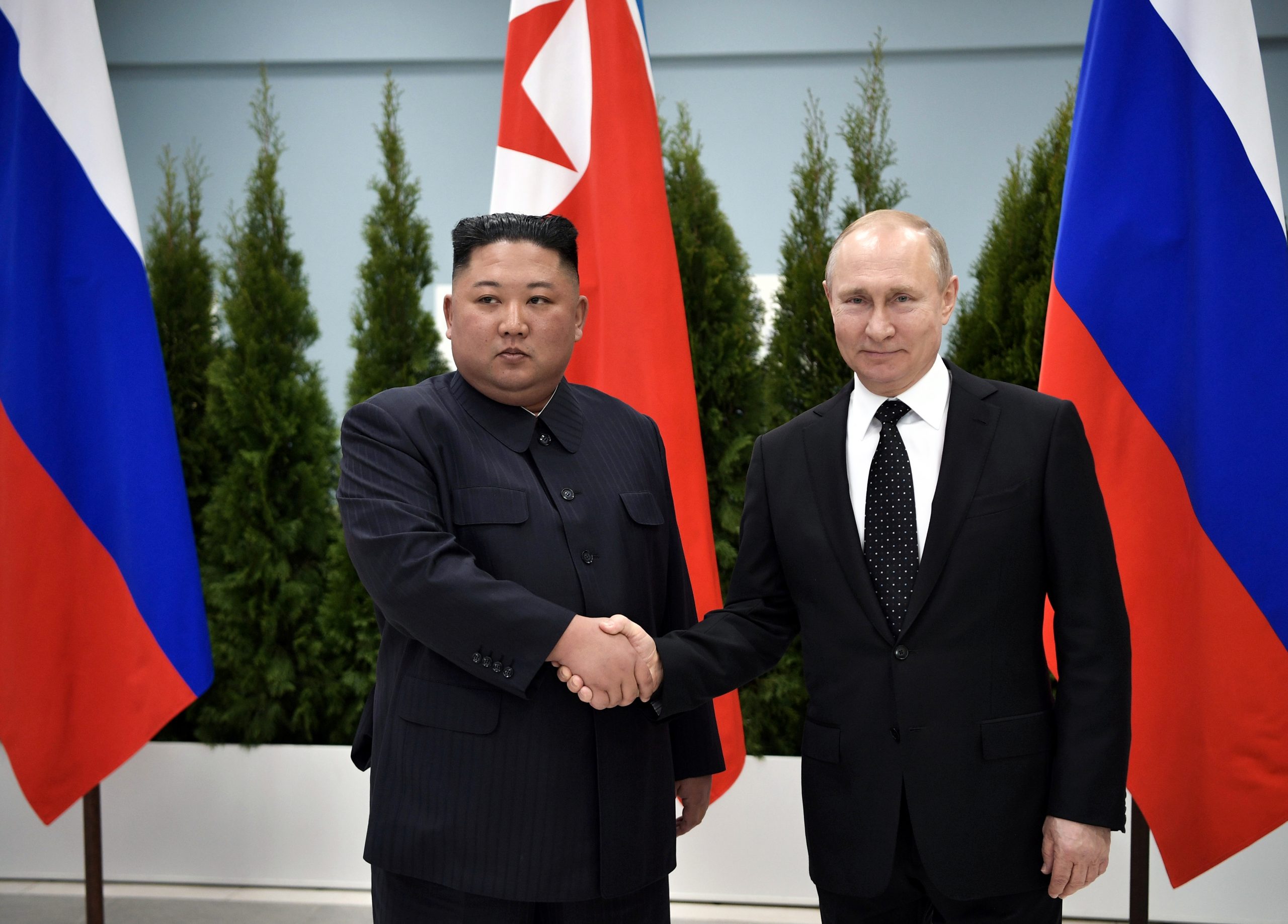 Kim Jong-un and Vladimir Putin (2019-04-25) 01