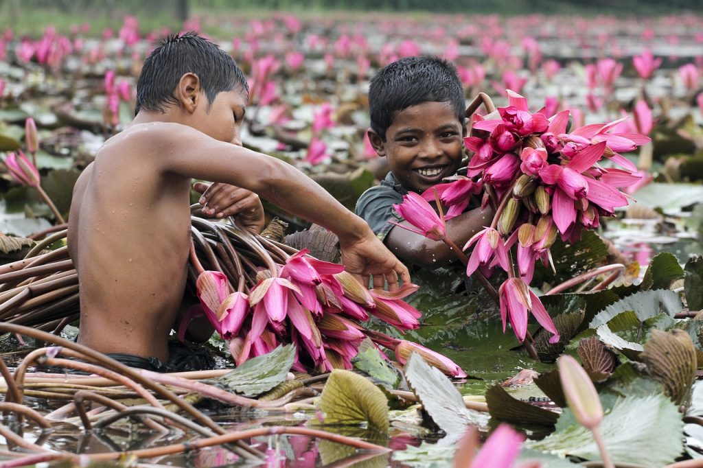 children, village, bangladesh