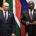 Russian President Vladimir Putin and South African President Cyril Ramaphosa