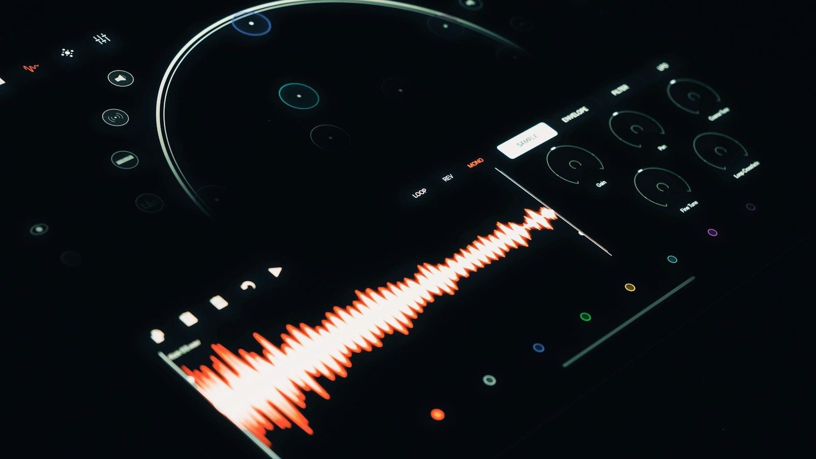 A close up of a remote control with a sound wave Audio Quality Matters  Creating a Podcast as an Extension