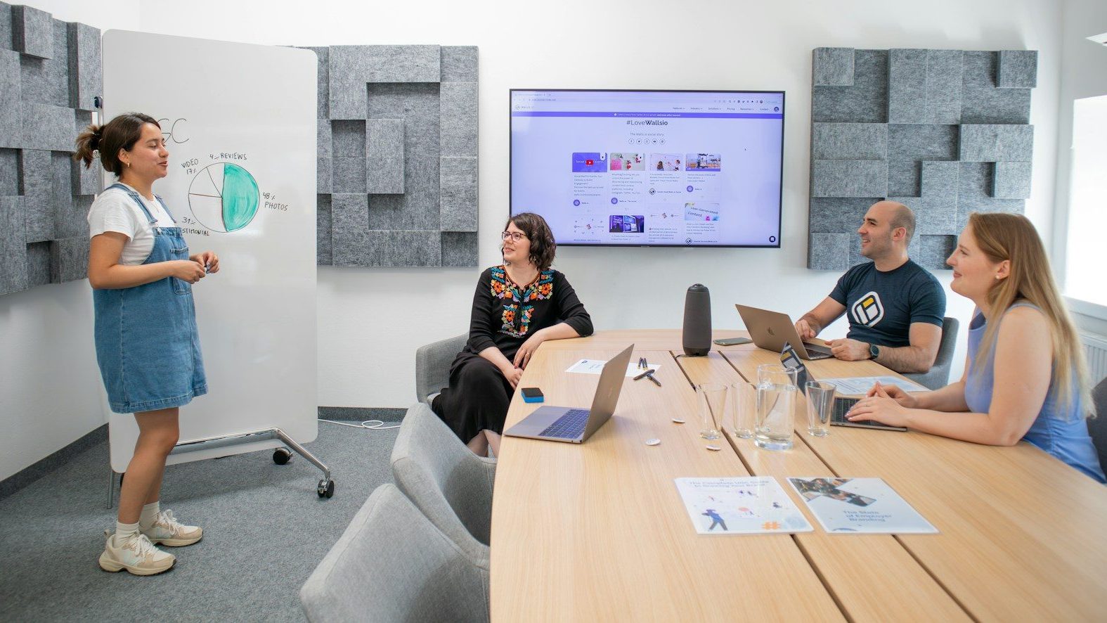 a group of people sitting around a conference table User-Generated Content Building Brand Loyalty
