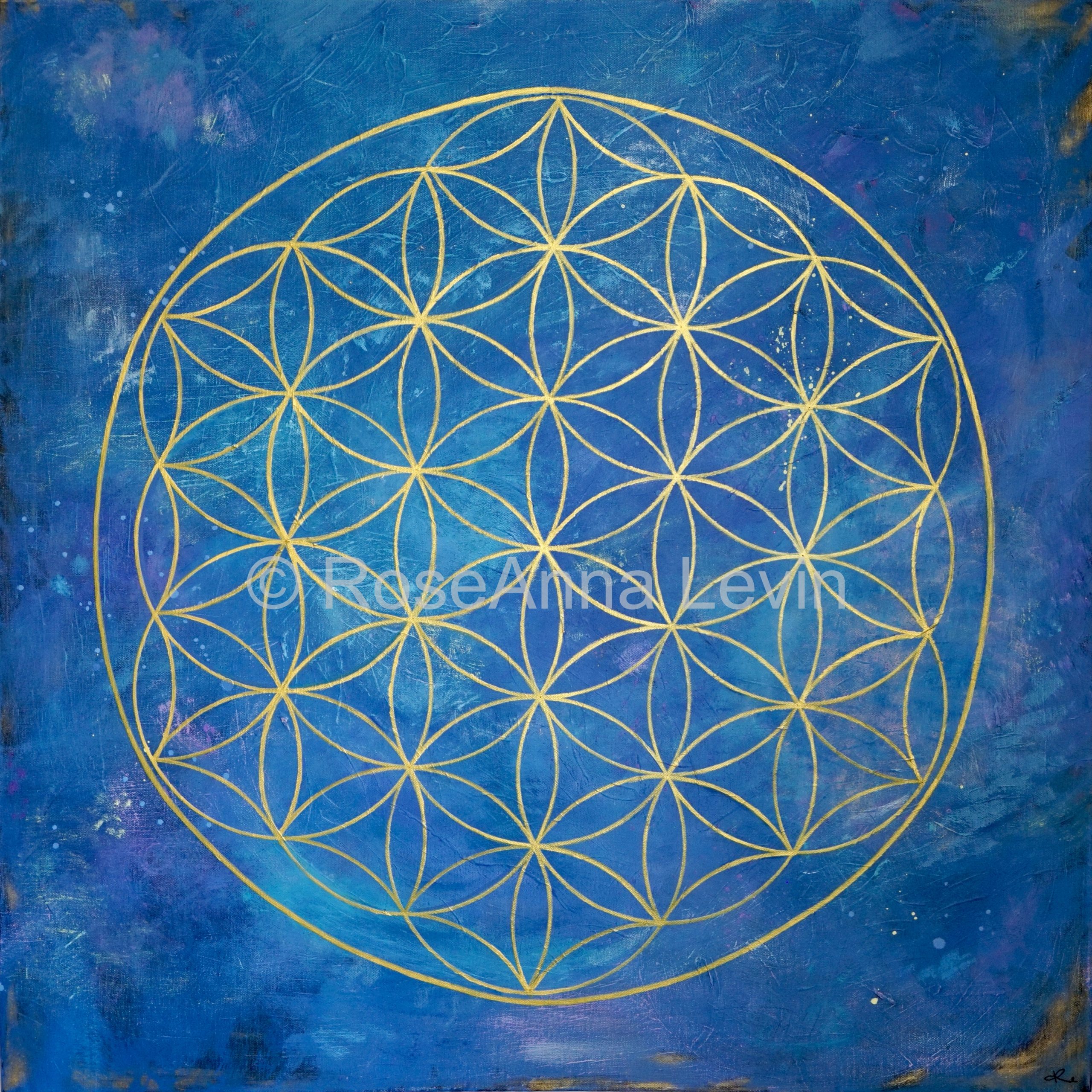 Flower of life painting