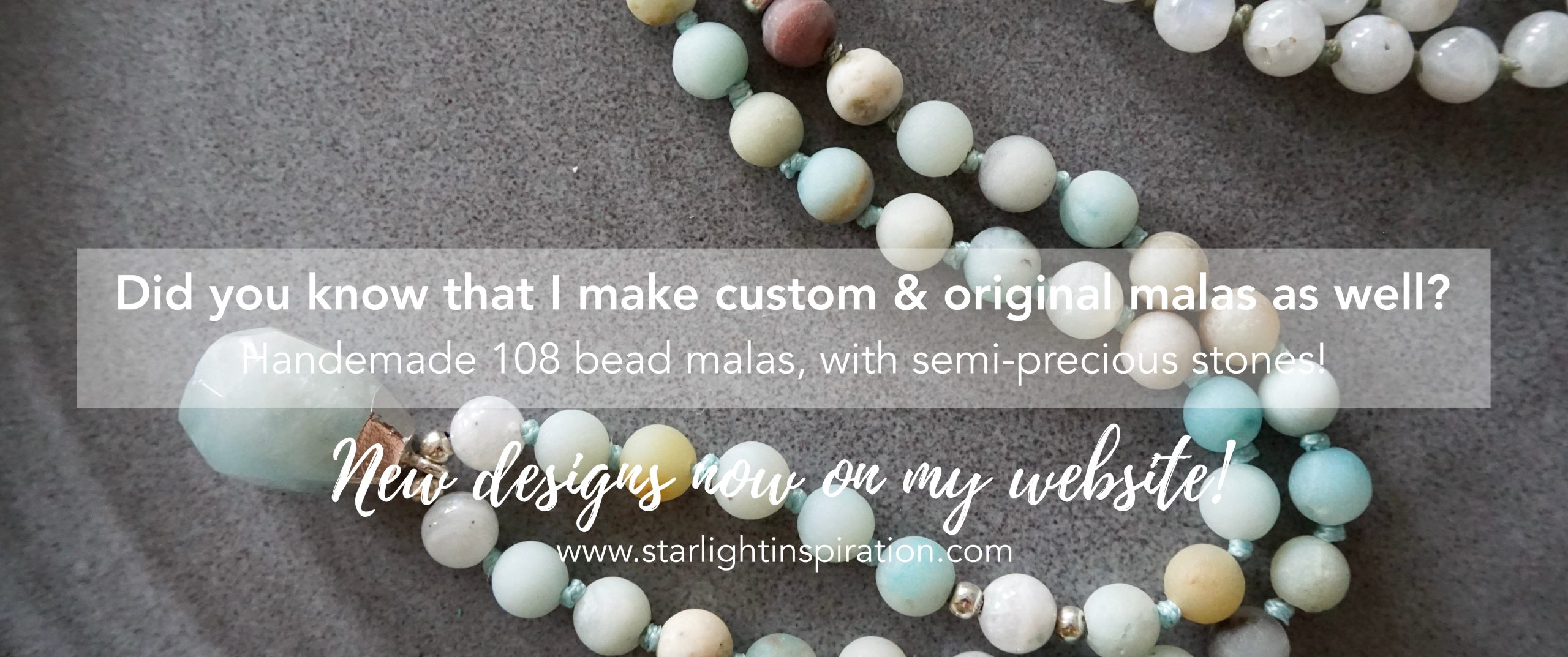 Custom original gemstone malas