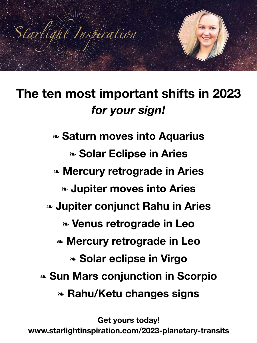 the ten most important shifts in 2023 for your sign