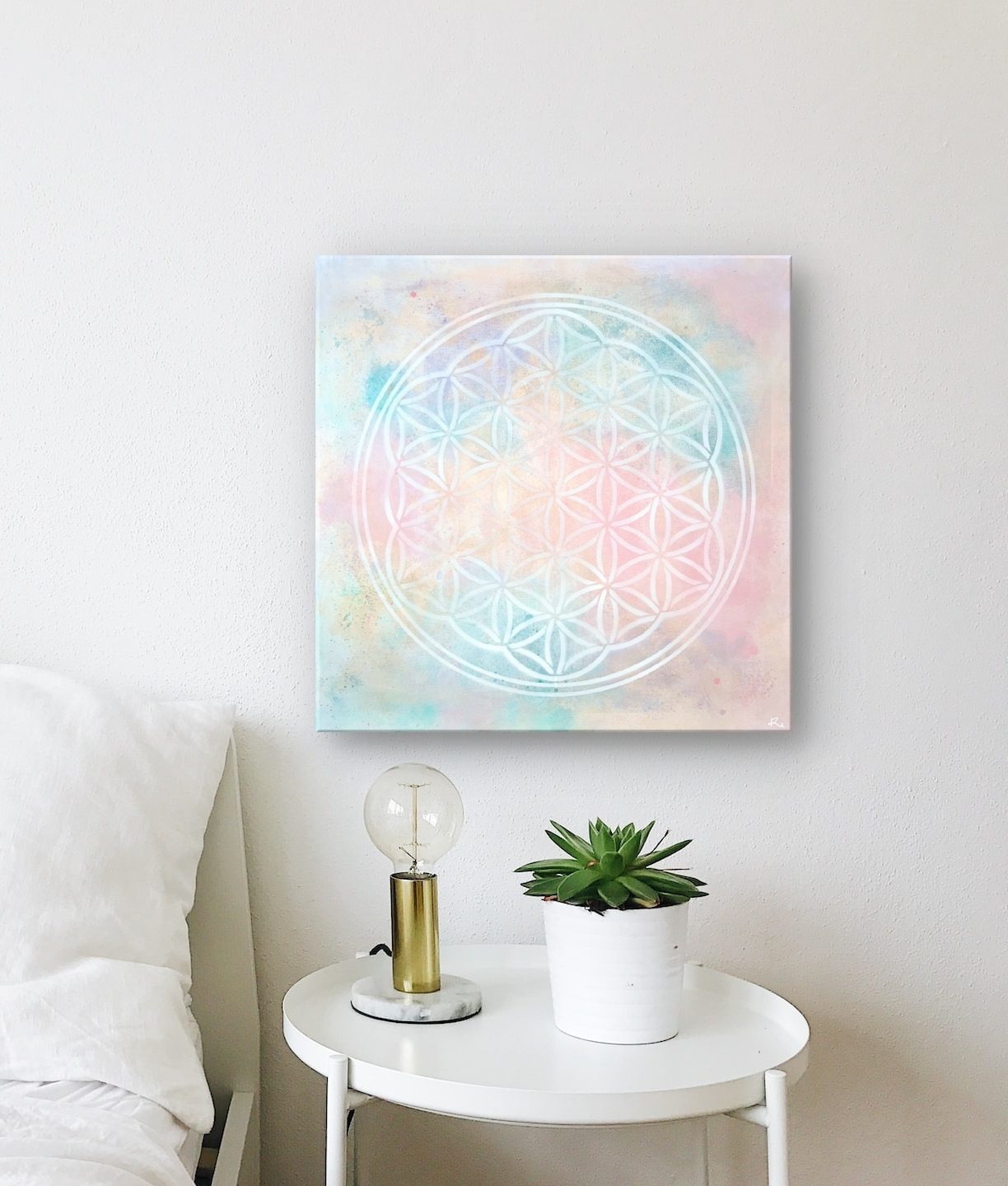 lightness flower of life painting