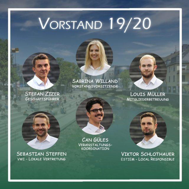 Vorstand VWI ESTIEM Hochschulgruppe Siegen e. V. 2019-2020 Vorstand VWI ESTIEM Hochschulgruppe Siegen e. V. 2019-2020