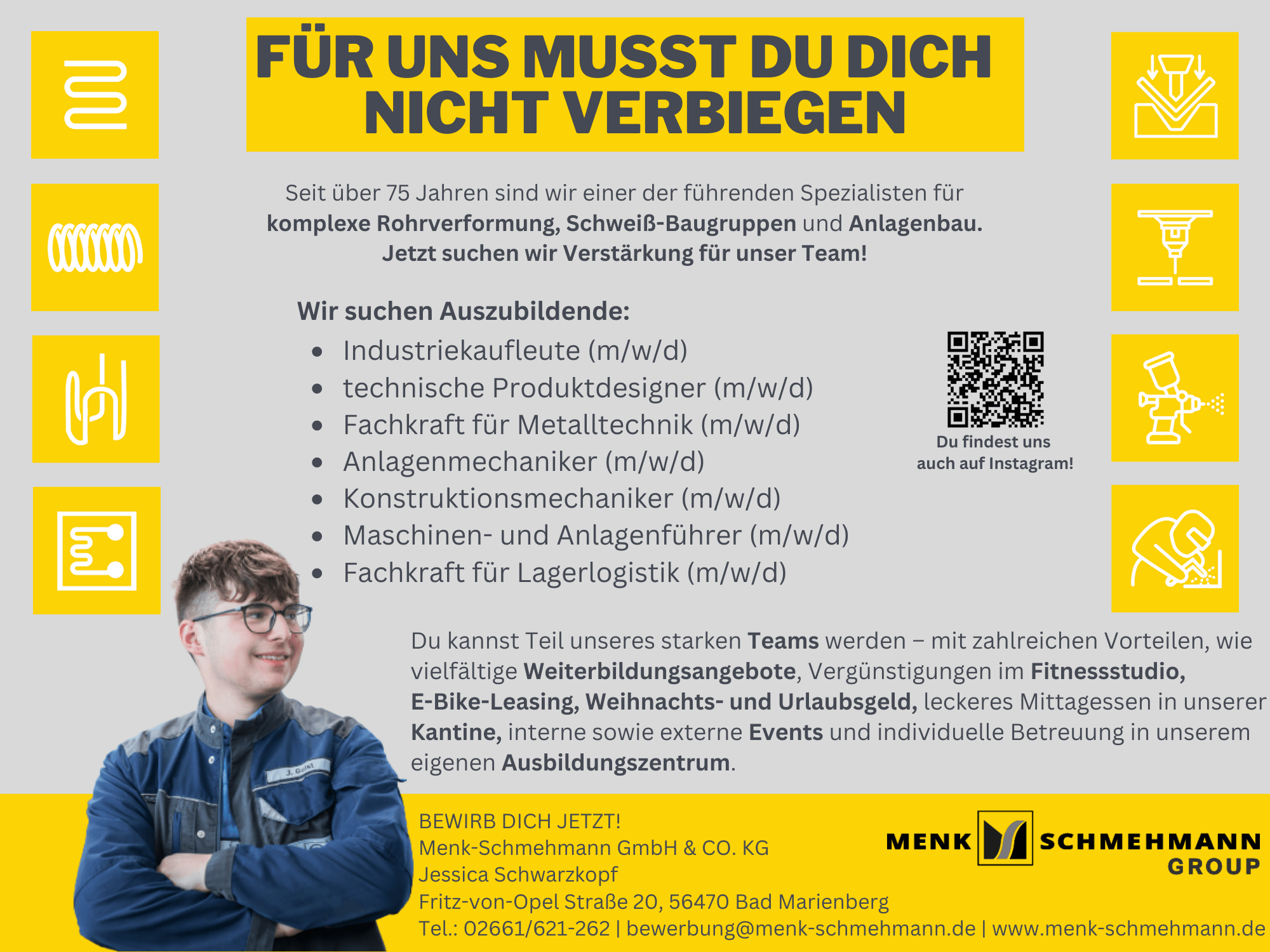 Menk-Schmehmann GmbH & Co. KG - Ausbildung zum Maschinen- und Anlagenführer 2024