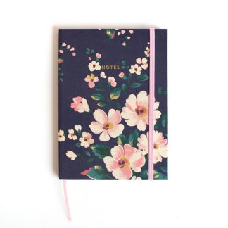 Autumn Navy Floral A5 Clothbound Notebook - Cath Kidston
