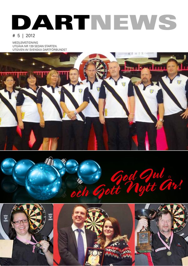 Omslag till Dartnews 2012 nr 5