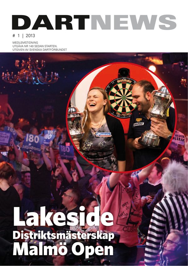 Omslag till Dartnews 2013 nr 1