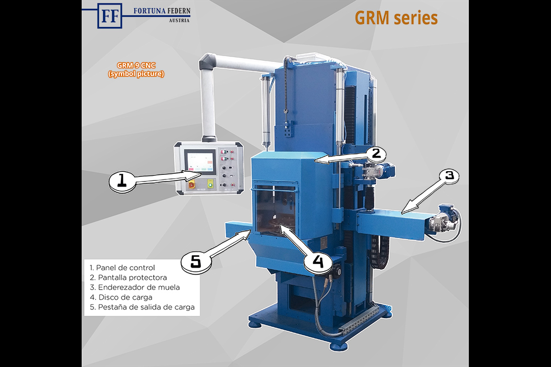 Rectificadora CNC de extremos de muelles