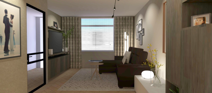 Extended Living Room Design