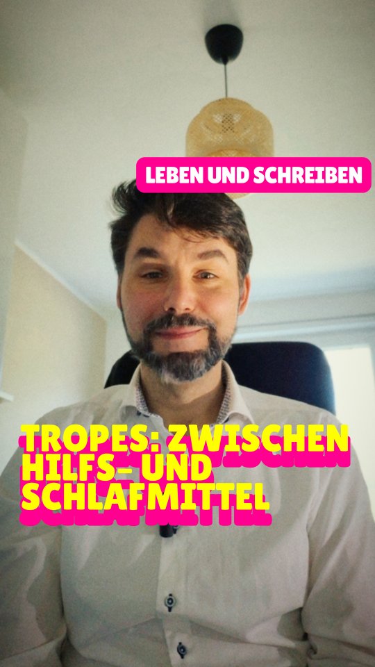 Tropes sind ein heißes Thema. Und ehrlich gesagt habe ich bis vor kurzem den Unterschied zum Klischee nicht geblickt.

So wie ich es verstehe, sind Tropes Steine für fleißige Geschichtenbauer sind, während Klischees eher Abkürzungen sind, um von geklauten Gefühlen zu profitieren.

Beides sind aber tolle Tools für die Satire. Denn das Trope lässt eine Handlung erwarten, das Klischee ein Gefühl. Und mit beidem kann man super spielen.

Habe ich das richtig zusammengefasst? Oder ist das Blödsinn?

autorenleben #schreibenundleben # schreiben
