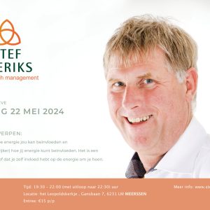 Op 22 mei geeft Stef een lezing in Meerssen