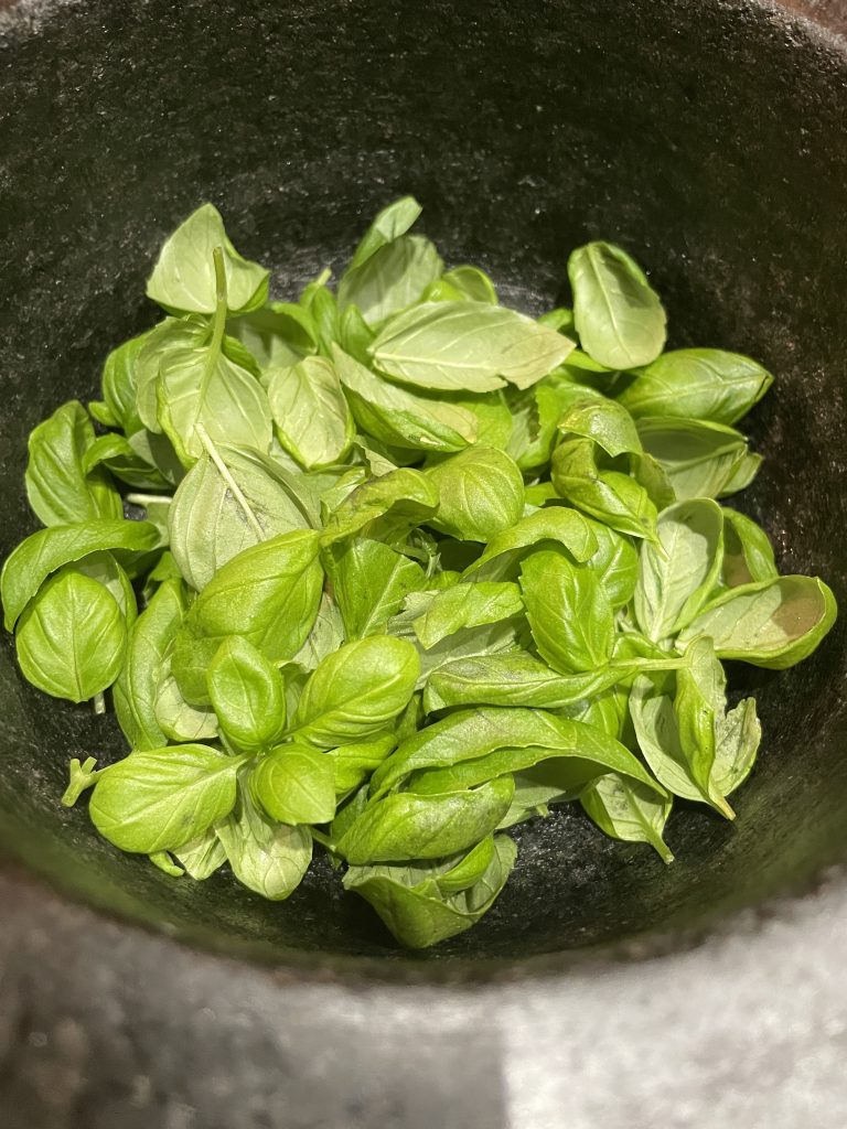 Pesto i morter