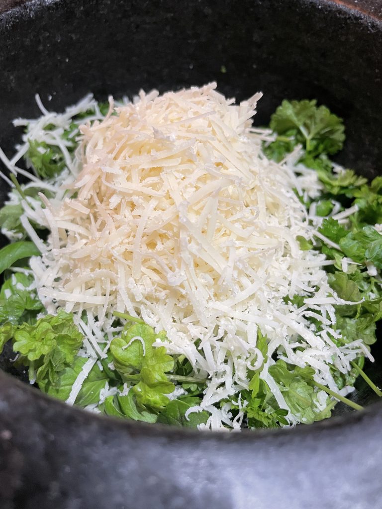 Pesto i morter