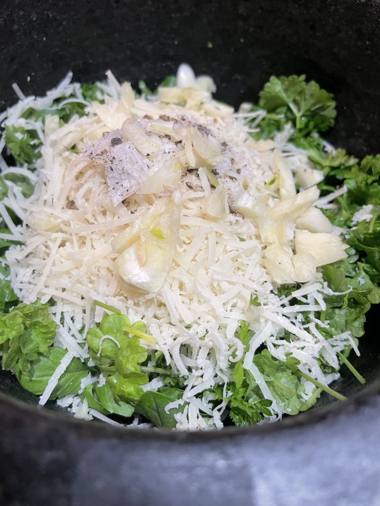 Pesto i morter