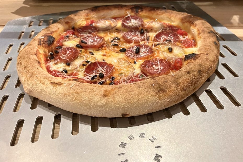 pizza med salami Strolghino fennikel