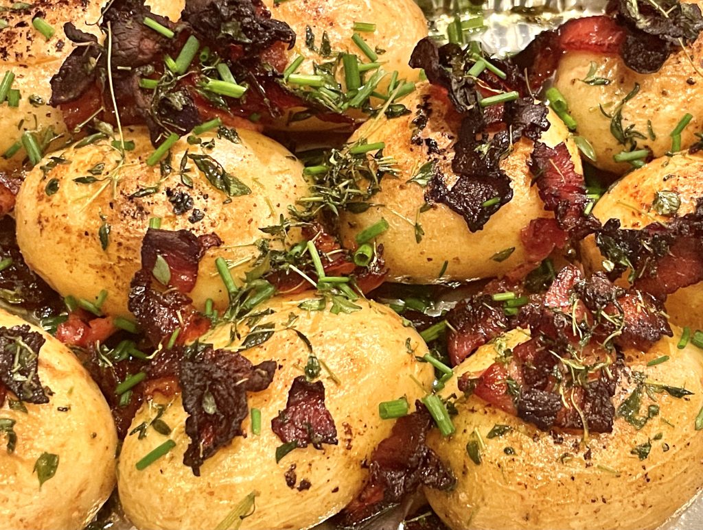 Baconbakt potet