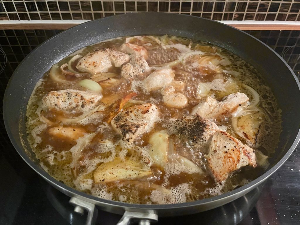 Koking av kyllingkraft