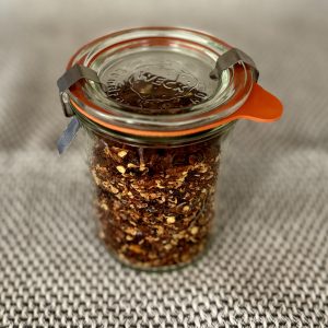 Peperoncino (chili) tørket - på glass