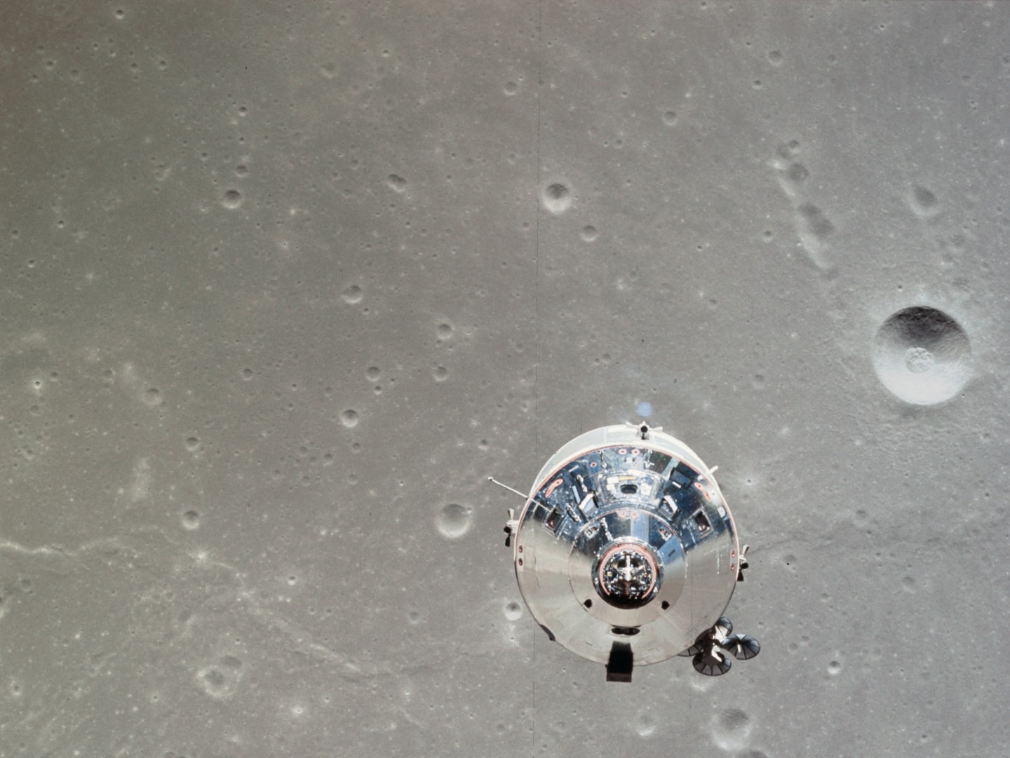 Apollo and moon surface