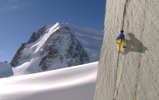 Alpinist Aiguille du Midi, Savoie